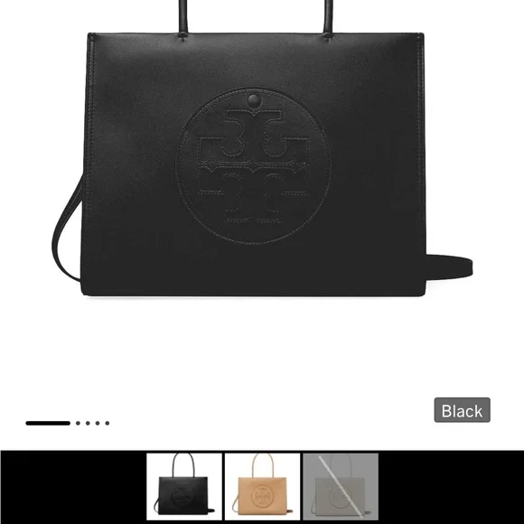 Tory Burch Small Ella Bio Classic Black Tote - Picture 6 of 6